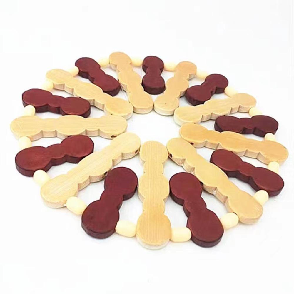 Heat Resistant Dining Table Mat Set Large Size Bamboo Material for Hot Pots And Bowls Home Use round ape Restaurant Supplies
