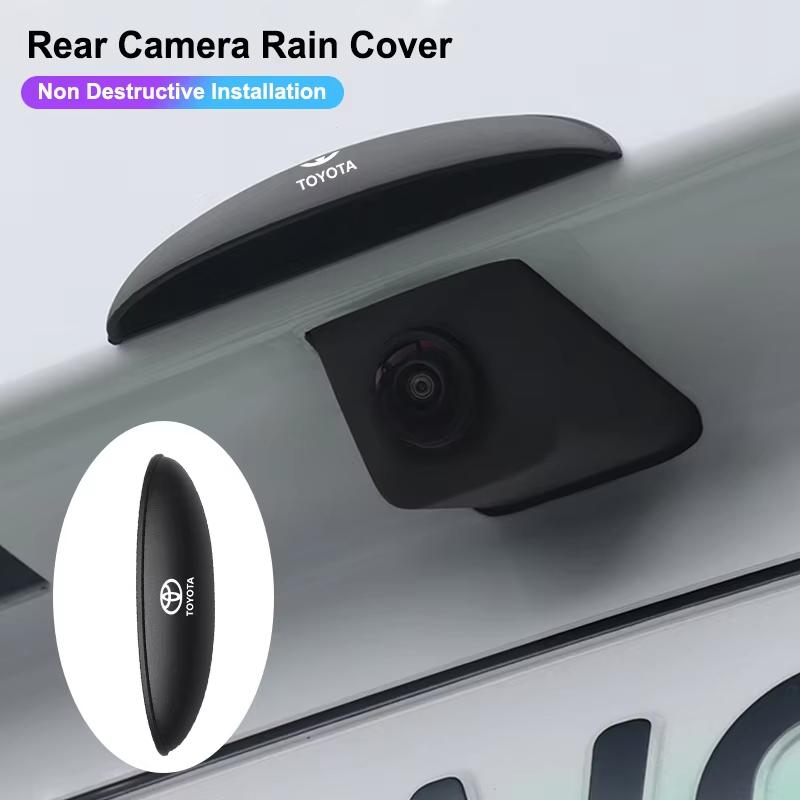 DFCMQJ1 Car Reverse Camera Rain Shield Shade Cover Waterproof Shield For Toyota Gazoo Racing Highlander Corolla AurisRav4 Key Ring