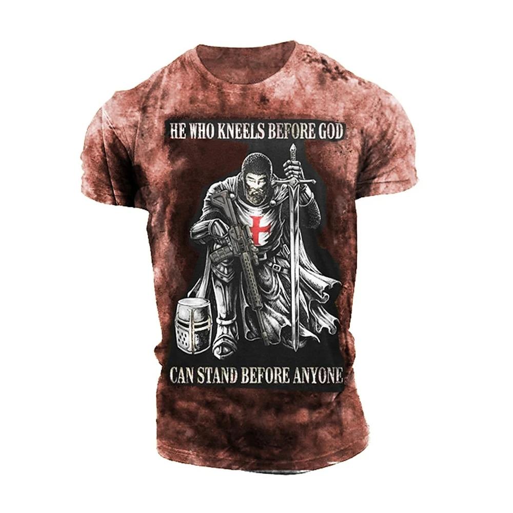 Retro Design Motorcycle Poster 3D Printed Men's T-shirt Summer New Oversized Quick Drying Sports T-Shirts