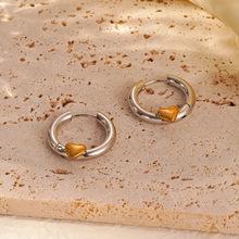 French ins light luxury love collarbone chain titanium steel necklace plated 18k gold retro peach heart versatile accessories women's jewelry