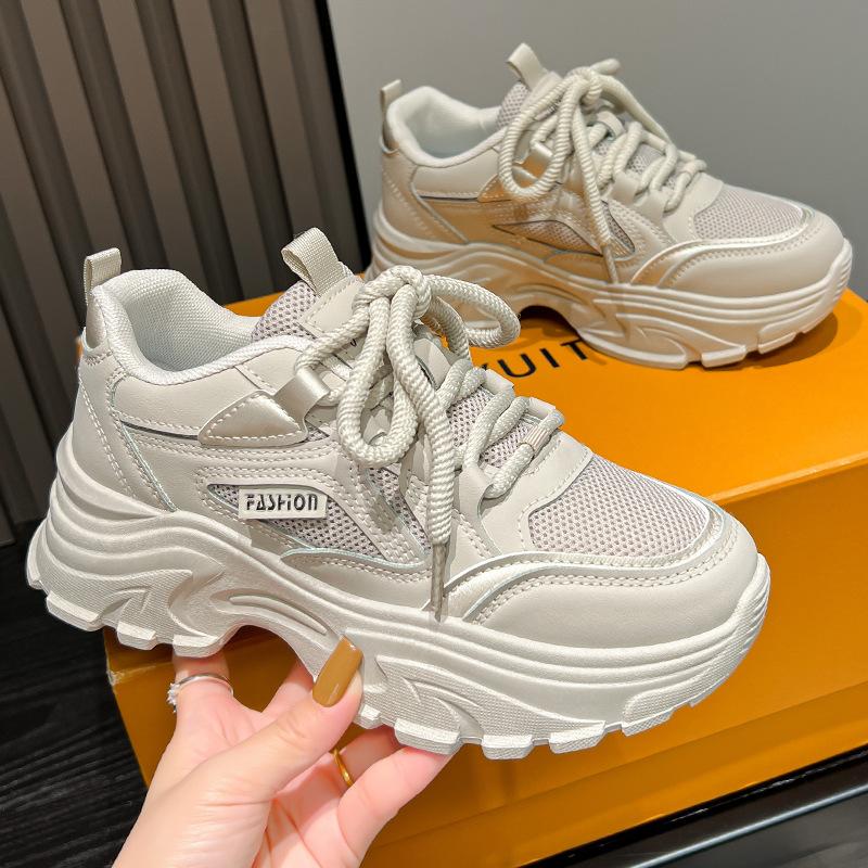Hong Kong Style Shows Feet, Small Platform Dad Shoes, Spring and Autumn Fried Street Super Fire New Casual Sports Shoes