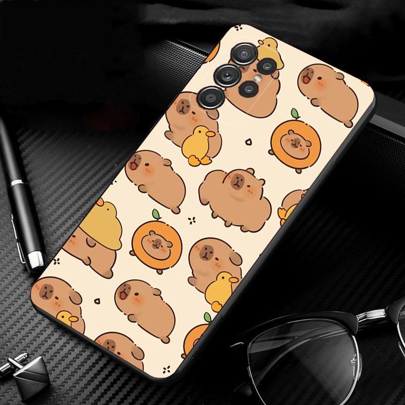 

Милый чехол для телефона с изображением капибары и животного для Samsung A52S A21S A33 A23 A13 A14 A32 A52 A53 A54 A51 A71 A15 A33 5G