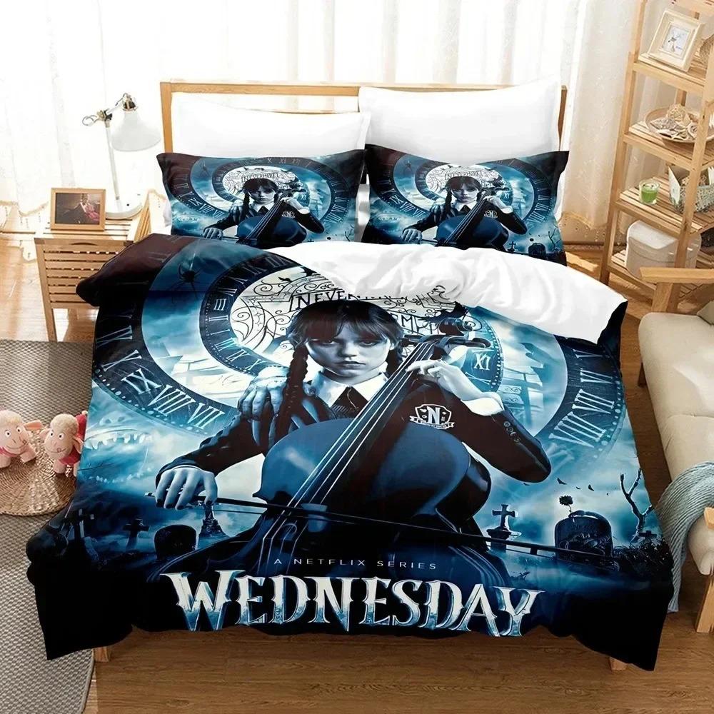 Movie Pattern Microfiber Bedding Set For Boys, Movie Pattern, Winter Duvet Cover Set, Film Anime Bed Set, Comforter Cover