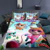 Super Kitties Duvet Cover Pillowcase Schattige Kat Bedding Set Adult Boy Girl Bedroom Decoration Single Double Size