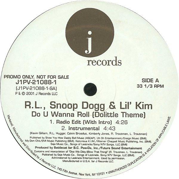 

12inch Record RL 2 SNOOP DOGG LIL KIM Do U Wanna Roll Dolittle Theme J1PV210881 J Records 2001 US Rap HipHopRB Used