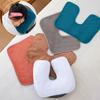 Coral Fleece U-Shaped Head Pad Towels Thickened Facial Pillow Covers Headrest Cushion for Beauty SPA Massage Facial Care Supplie