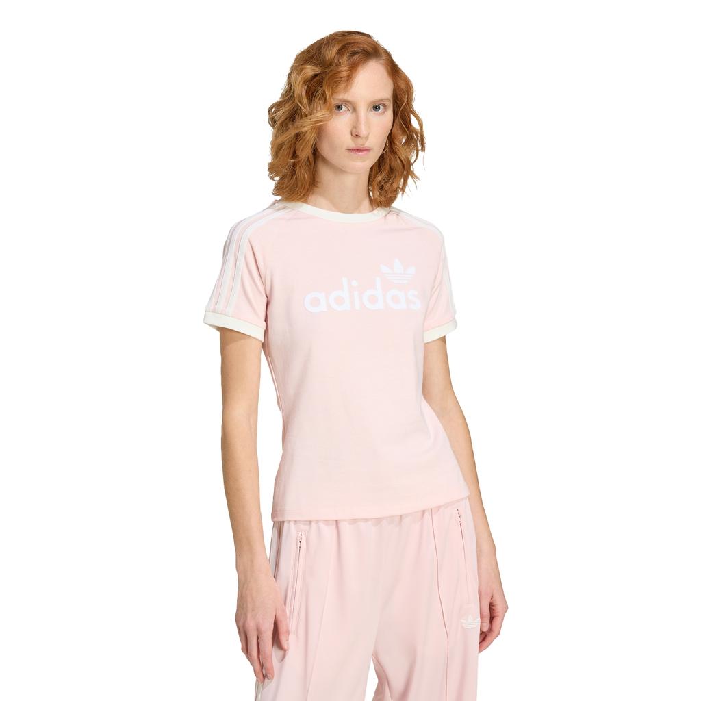ADIDAS Linear Cali Graphic Tee - Sandy Pink:White / Ks9293