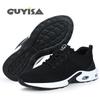 GUYISA 2007 Men's Summer Breathable Steel Toe Safety Work Shoes