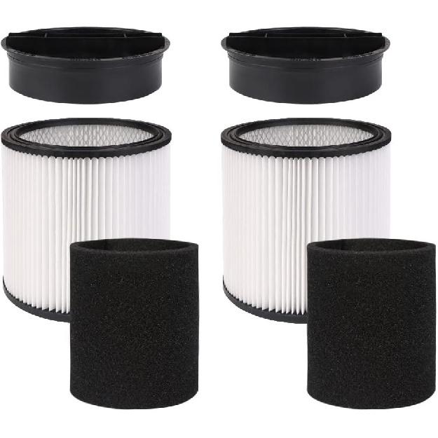 90304 Replacement HEPA Cartridge Filters with Lid, Compatible with Shop-Vac Shop Vac 90304, 90350, 90333, 903-04-00, 9030400, 90585 5 Gallon and