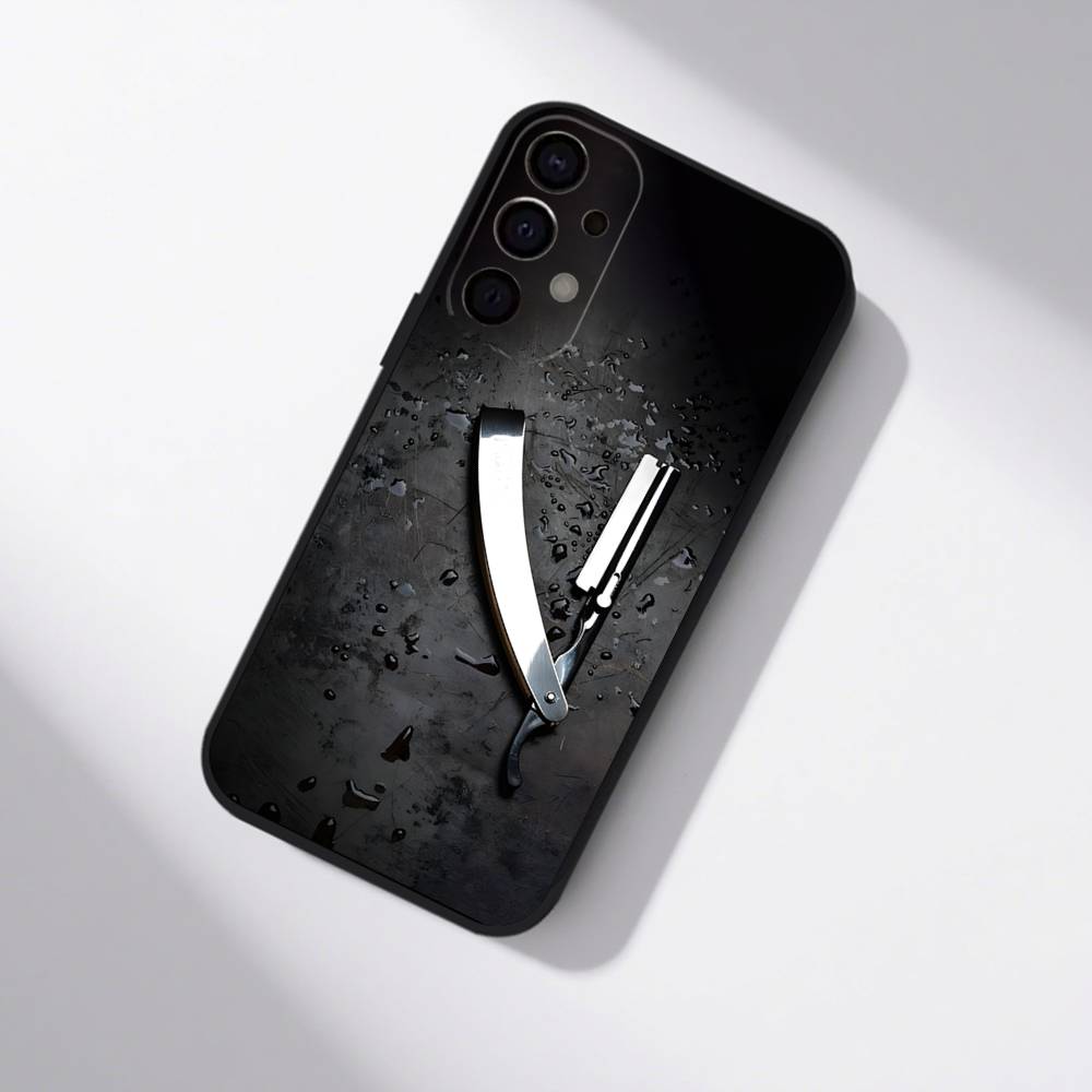 Barber Shop Hair Stylist Salon Phone Case For Samsung S25,S24,S21,S22,S23,S30,Ultra,S20,Plus,Fe,Lite,5G Black Cover