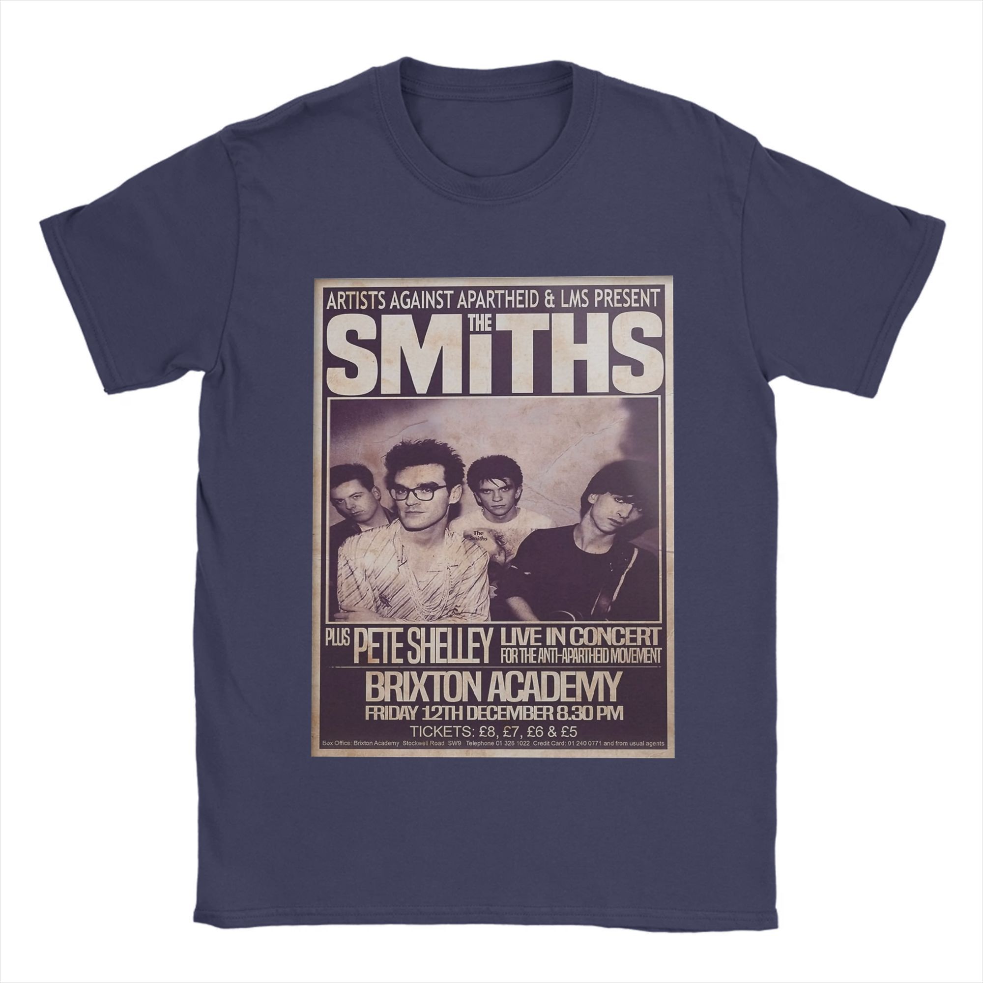 

The Smiths Футболки для мужчин 1986 Финальный концерт Новинка Чистые Футболки Круглый вырез Короткий рукав Футболки Идея для подарка Одежда 4XL