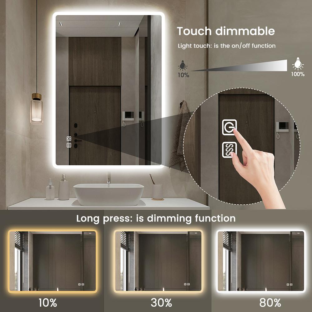 Touch Sensor Switch DC 12V 5A 60W LED Smart Single Key Mirror Light Switch Touch Dimmer Switch For Bathroom Mirror