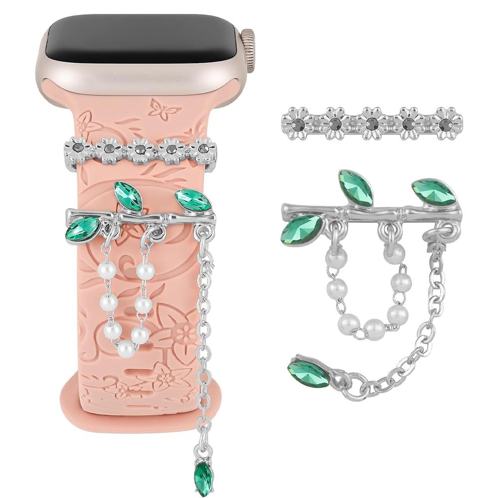 Charms for Apple Watch Band Series 11 10 9 8 7 6 SE 42 40 49 41 45 44 mm Decorative Ring Galaxy Watch 4 5 6 7 Strap Accessories