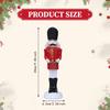 Christmas Nutcracker Figure Christmas Decoration Xmas Ornament Sculpture for Living Room