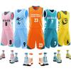 Basketball Jersey Set Men Women Kids Breathable Training Team Uniforms Sleeveless Sports Shirts