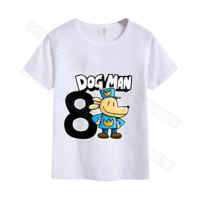 Dog Man Unisex T-shirt Summer Clothes Cotton Comfortable Short Sleeves Birthday Tops Cartoon Anime Graphic Print T Shirts Gifts