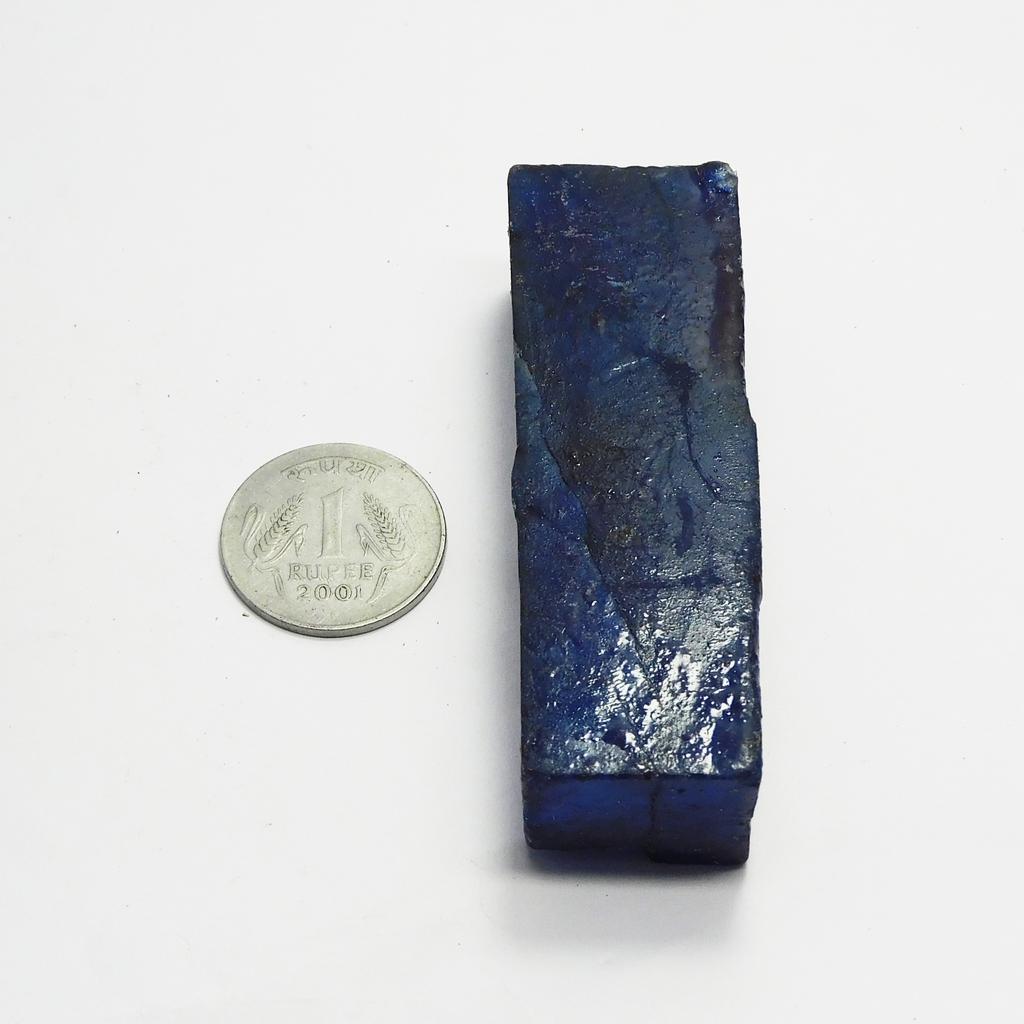 Natural Blue Tanzanite Loose Gemstone 528.20 ct Dyed Uncut Rough for Lapidary and Gem Collections