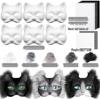 Kit Maschera Facciale Fai-da-te Gatto: Maschera Bianca, Tessuto in Ecopelliccia, Pennello e Rete