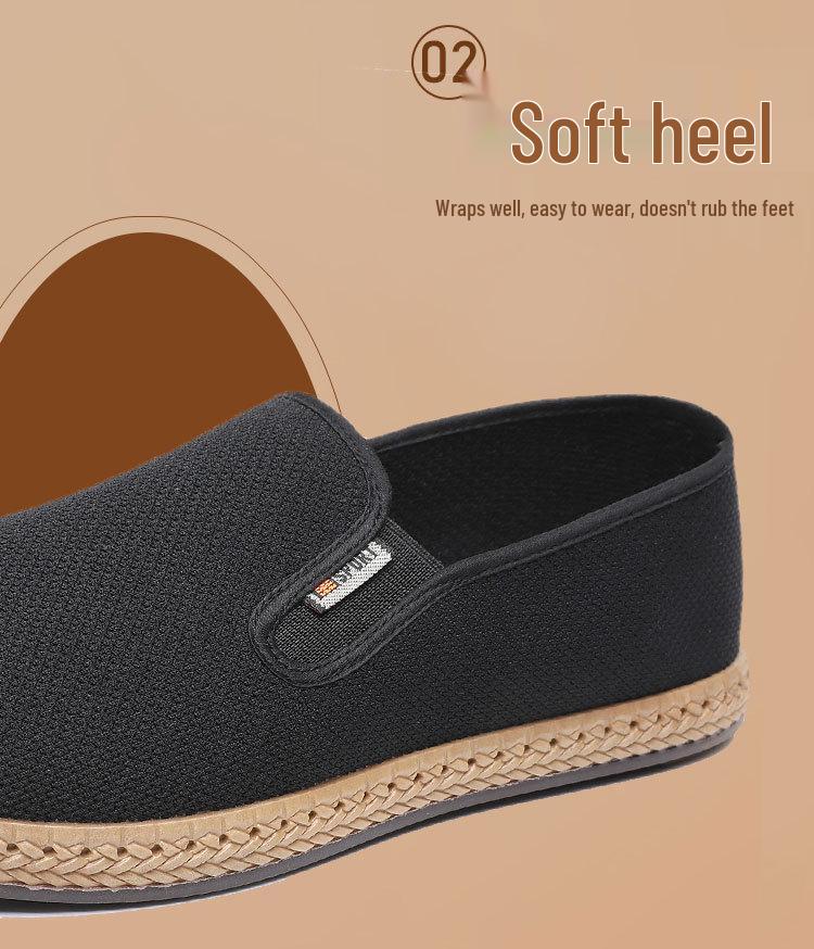 Men's Breathable Mesh Slip-On Shoes - Non-Slip Soft Sole, Casual Summer Style