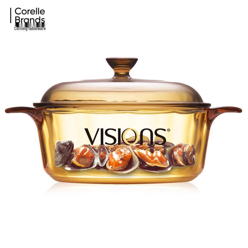 Corning Visions 1.25L Heat-Resistant Glass Stew Pot