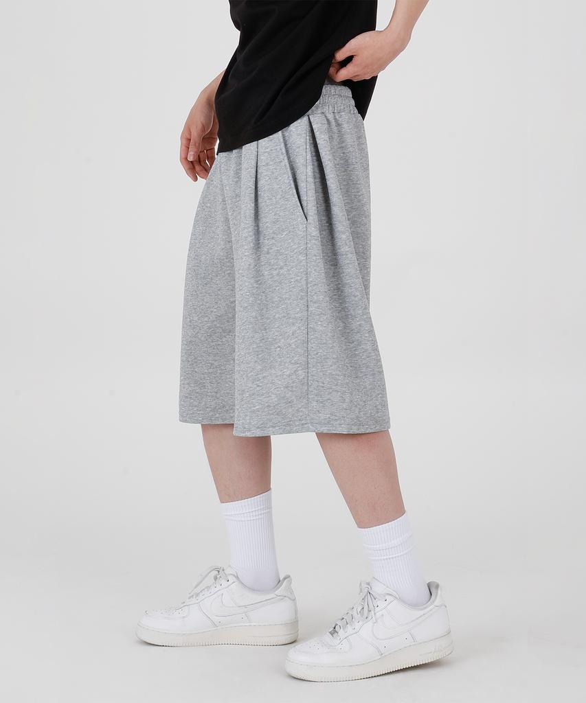 Opeumeideu [2Pack] Side Pintuck Bermuda Shorts Wide Shorts