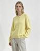 Women's Round Neck Pearl Button Wool Cashmere Knit Cardigan JM8305