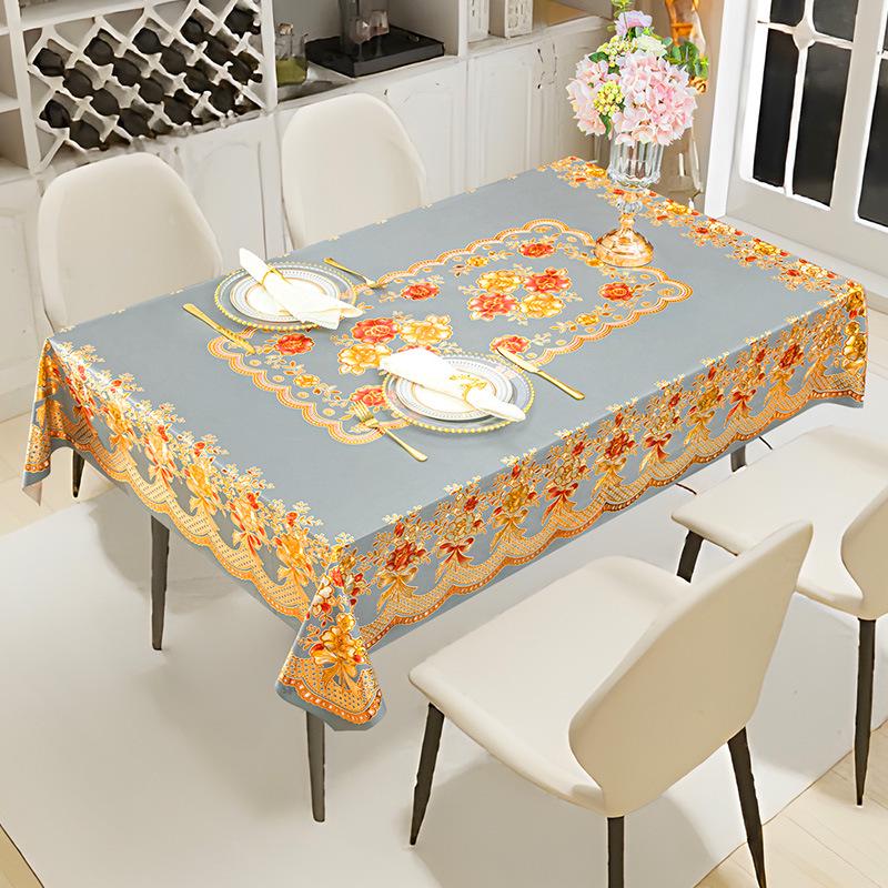 

Роскошная водонепроницаемая ПВХ скатерть: Маслостойкий, Защита от ожогов, Не требующий стирки Круглый дизайн для гостиниц и домов As specified