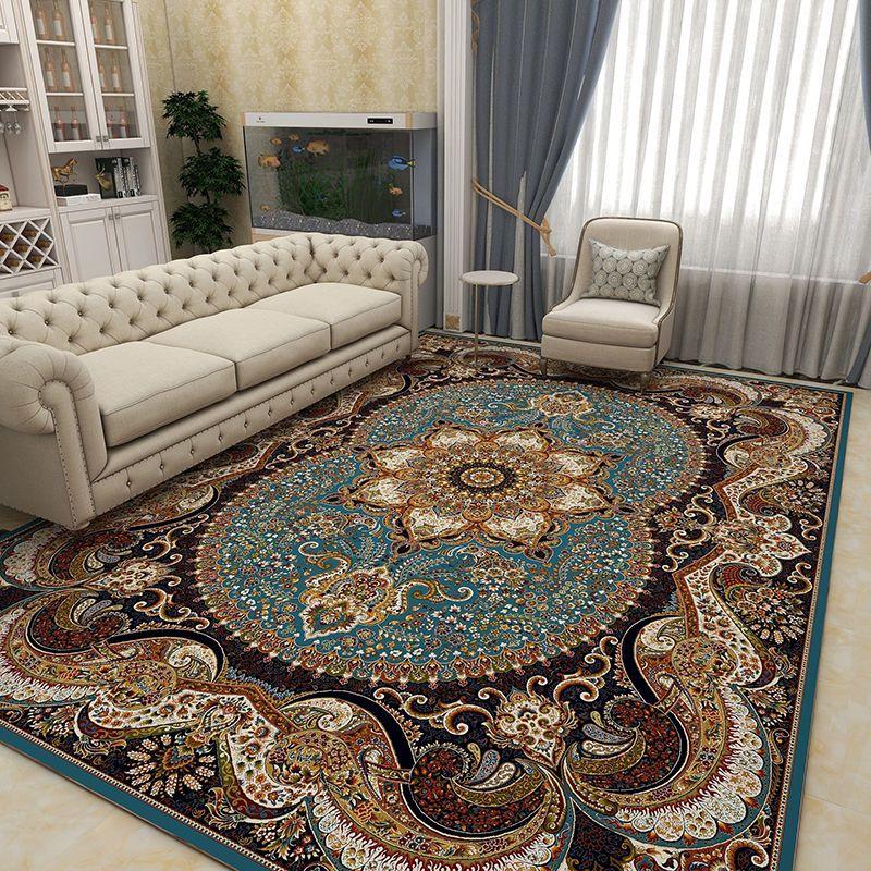 Retro European and American Style Carpet Living Room Coffee Table Carpet Indoor Bed End Carpet Persian Stylelarge Area