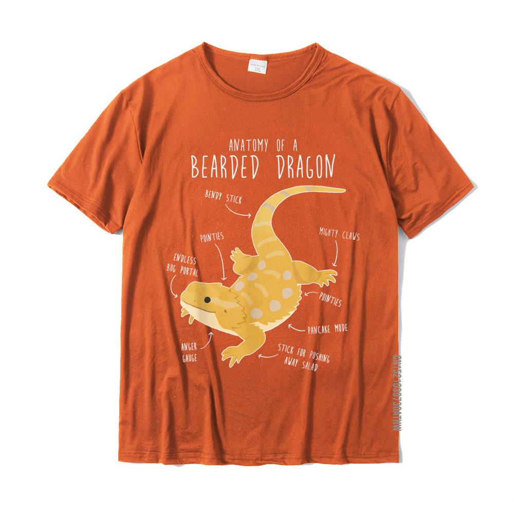 Anatomy Of A Bearded Dragon Funny Pet Reptile Lizard Lover Tshirt Cotton Tops Shirt For Adult Cool Tshirts Printing Rife