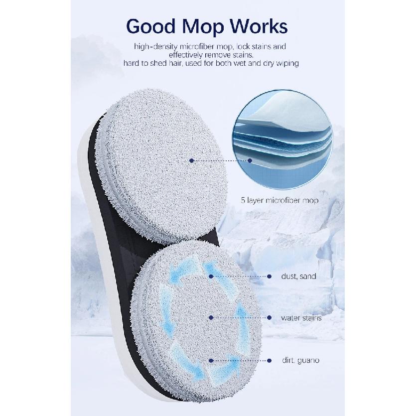 Robô Inteligente Limpador De Janelas, Robótico De Limpeza De Vidro, Sucção Forte, Controle Remoto Para Janelas, Azulejos, Porta De Classe, 5600Pa