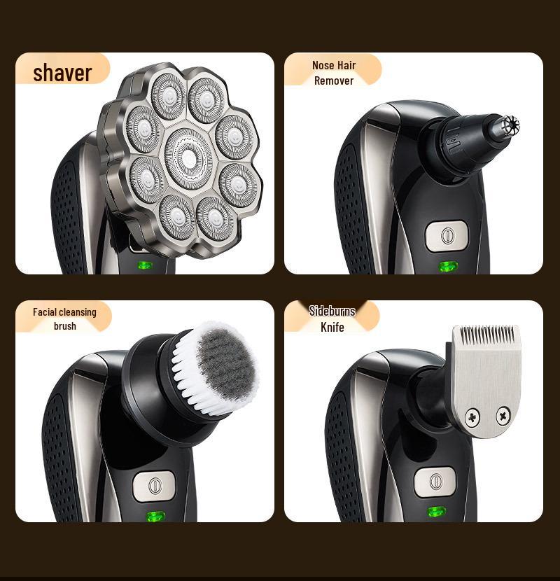 Rechargeable Hair Clipper with Magnetic Blade, Self-Help Balder, Washable Design