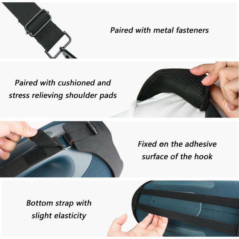 Protector Cover With Adjustable Shoulder Strap for Boombox 4 Portable Speaker Scratch Resistant Sleeve Case