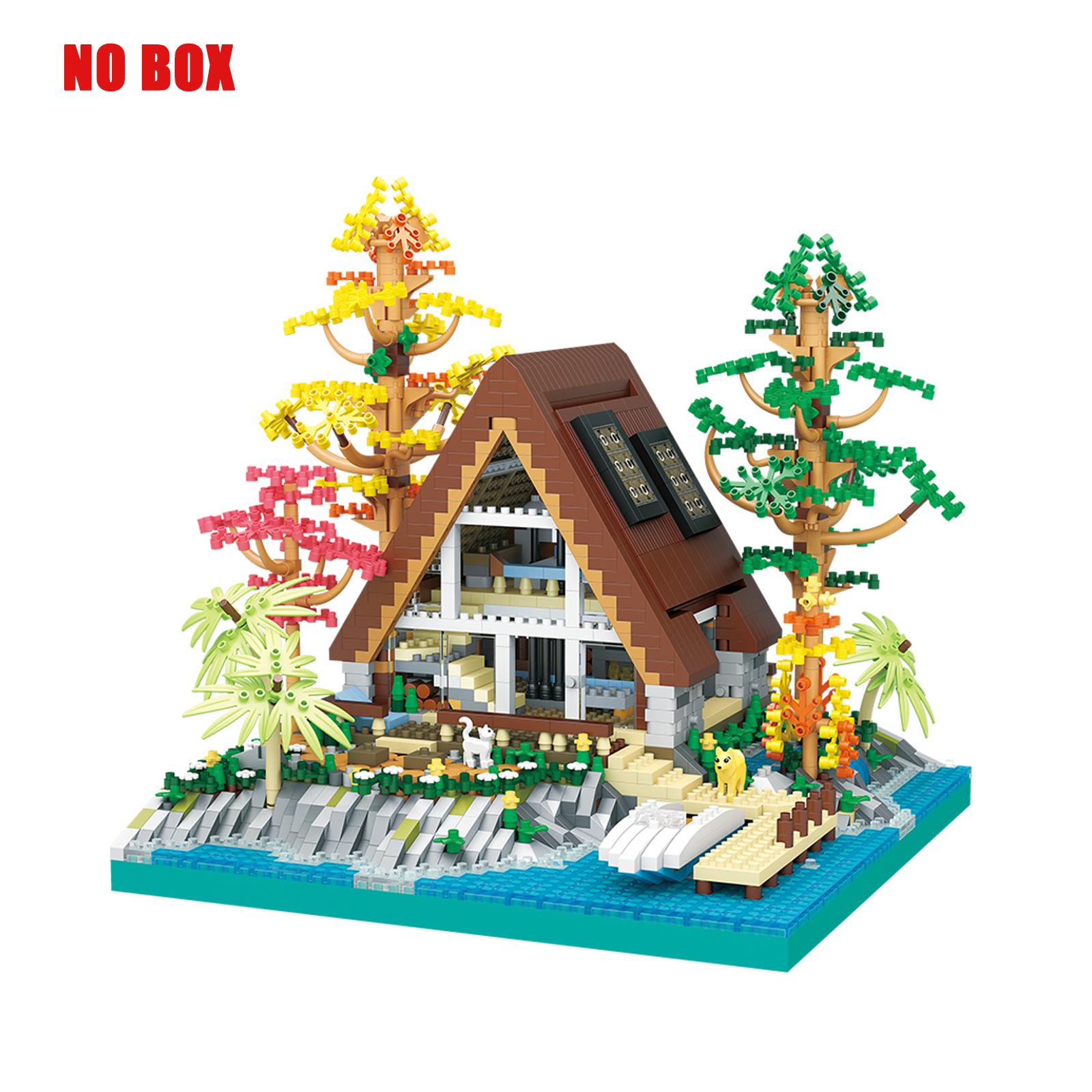 

Конструктор Остров на озере Детский подарок Кирпичики микрочастиц Сборные игрушки Домашнее украшение Пластиковая модель Подарок для вечеринки