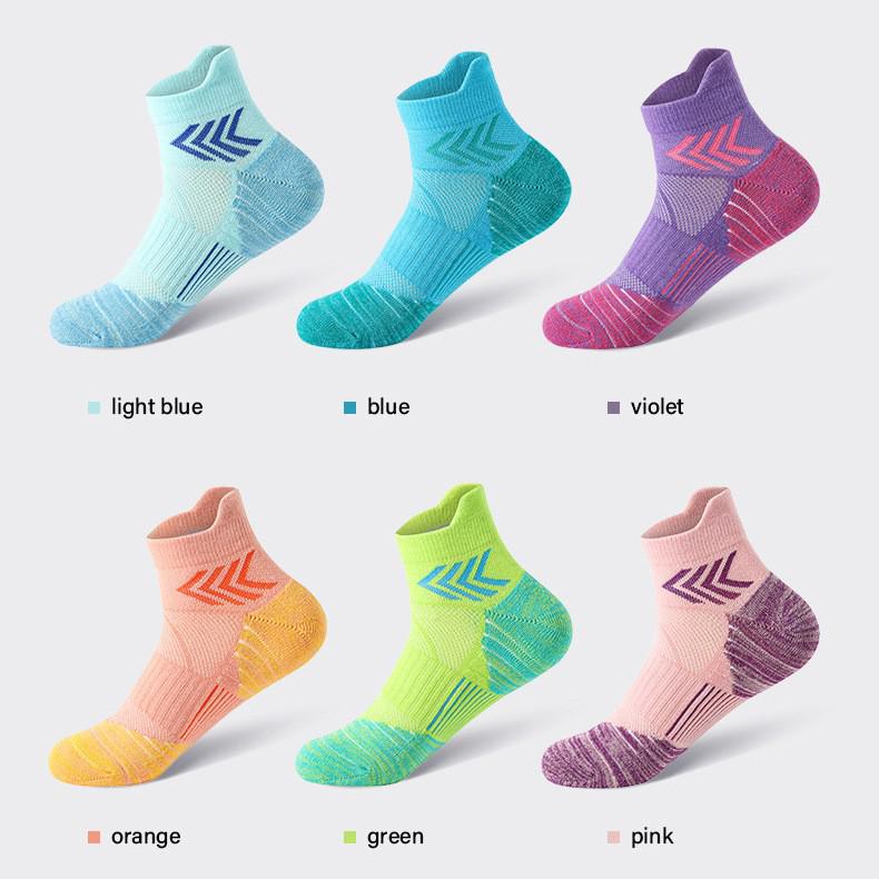 Unisex Sports Socks: Short, Terry Loop Bottom for Basketball, Running, Fitness, and Badminton.