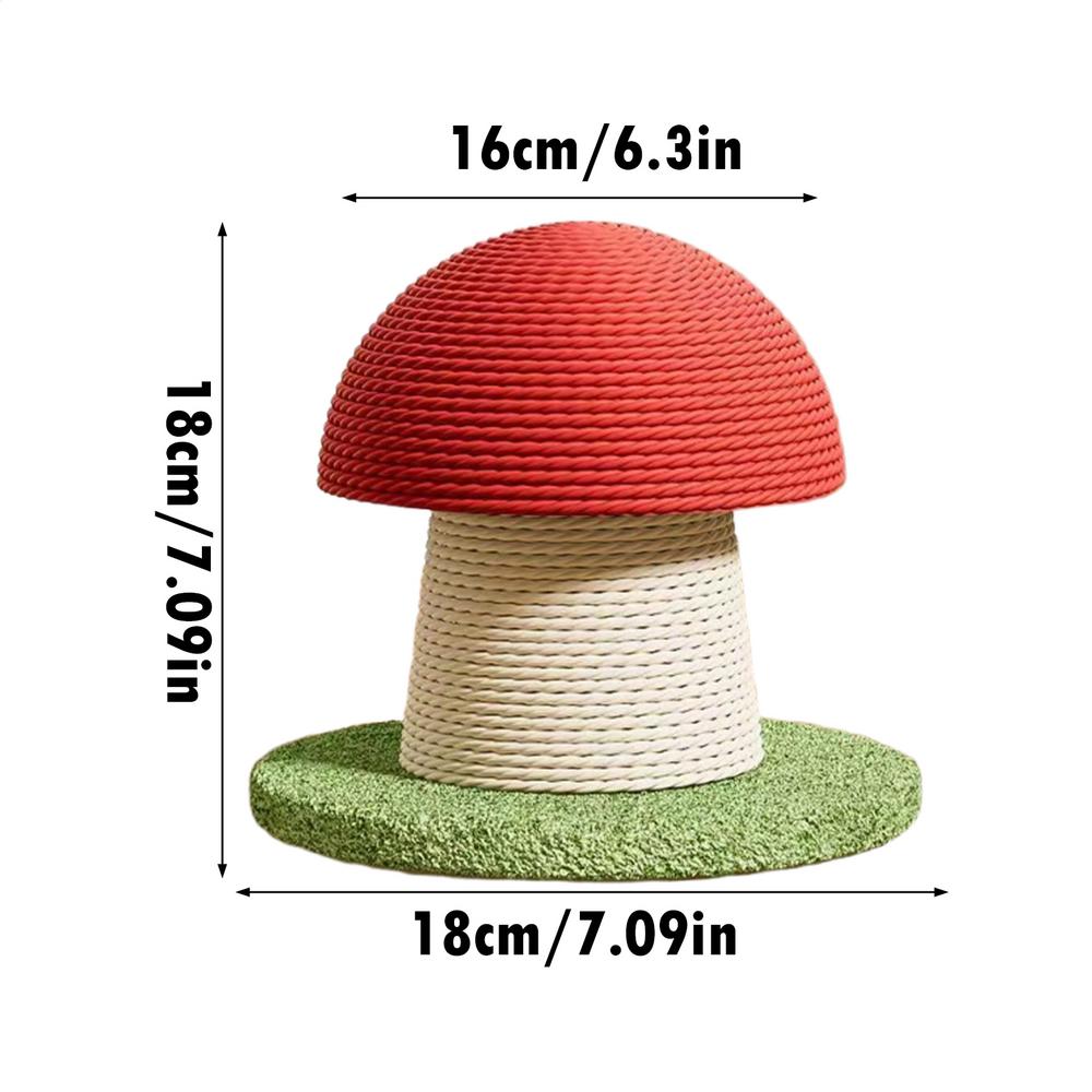 Когтеточка в форме гриба Сизалевая башня Высокая когтеточка для кошек для котенка Упражнения Ментальная стимуляция Физическая S