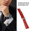 Universal Men Women Adjustable PU Leather Watch Band Strap Replacement 18mmRed