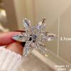 Elegant Sparkling Brooch Pins Crystal Rhinestone Flower Snowflake Brooches Dress Decoration Lapel Dress Pins Women