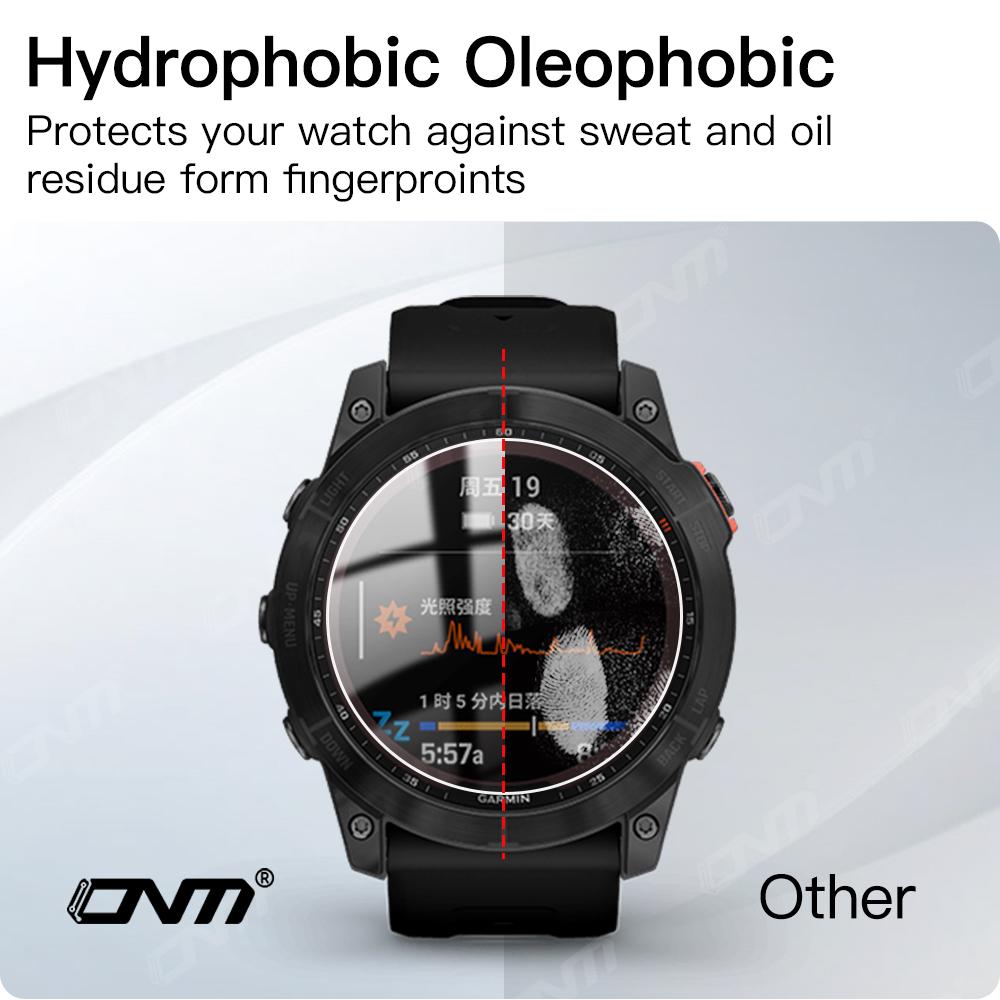 9H Tempered Glass For Garmin Fenix 8 7X 6X Pro 7 6 7S 6S 5 5S Solar AMOLED Screen Protector Glass Anti-scratch Film Accessories