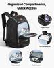 Ski Boot Bag, 55L, Snowboard Boots Travel Backpack for Men Women, with Waterproof Exterior & Bottom, Durable 1680D Oxford, Bag for Skis, Snowboard,