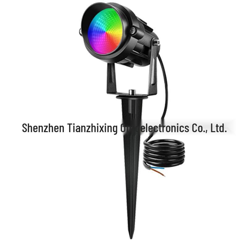 

Outdoor RGBW Low Voltage DC12V Landscape Lights with Remote Control - Color Changing Garden Lawn Path Spotlights.