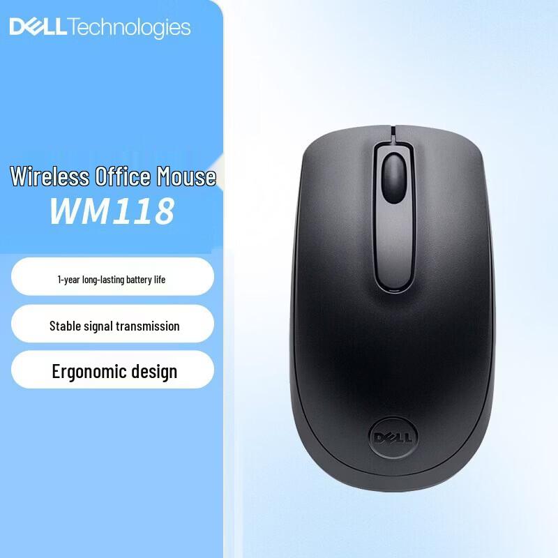 Dell WM118 2.4G Wireless Office Mouse