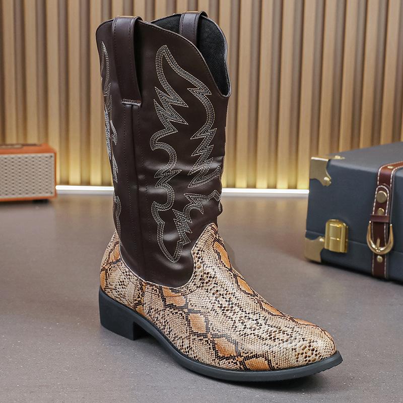 

Мужские кожаные ботинки большого размера, осенне-зимние, новые мужские кожаные ботинки, модные высокие кожаные ботинки, трендовые повседневные кожаные ботинки 48 коричневый