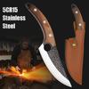 5.8 Edelstahl Kochmesser, Fleischerbeil, Geeignet für Familienküchen, Hotelküchen, Restaurants, Camping, Outdoor, Barbecue