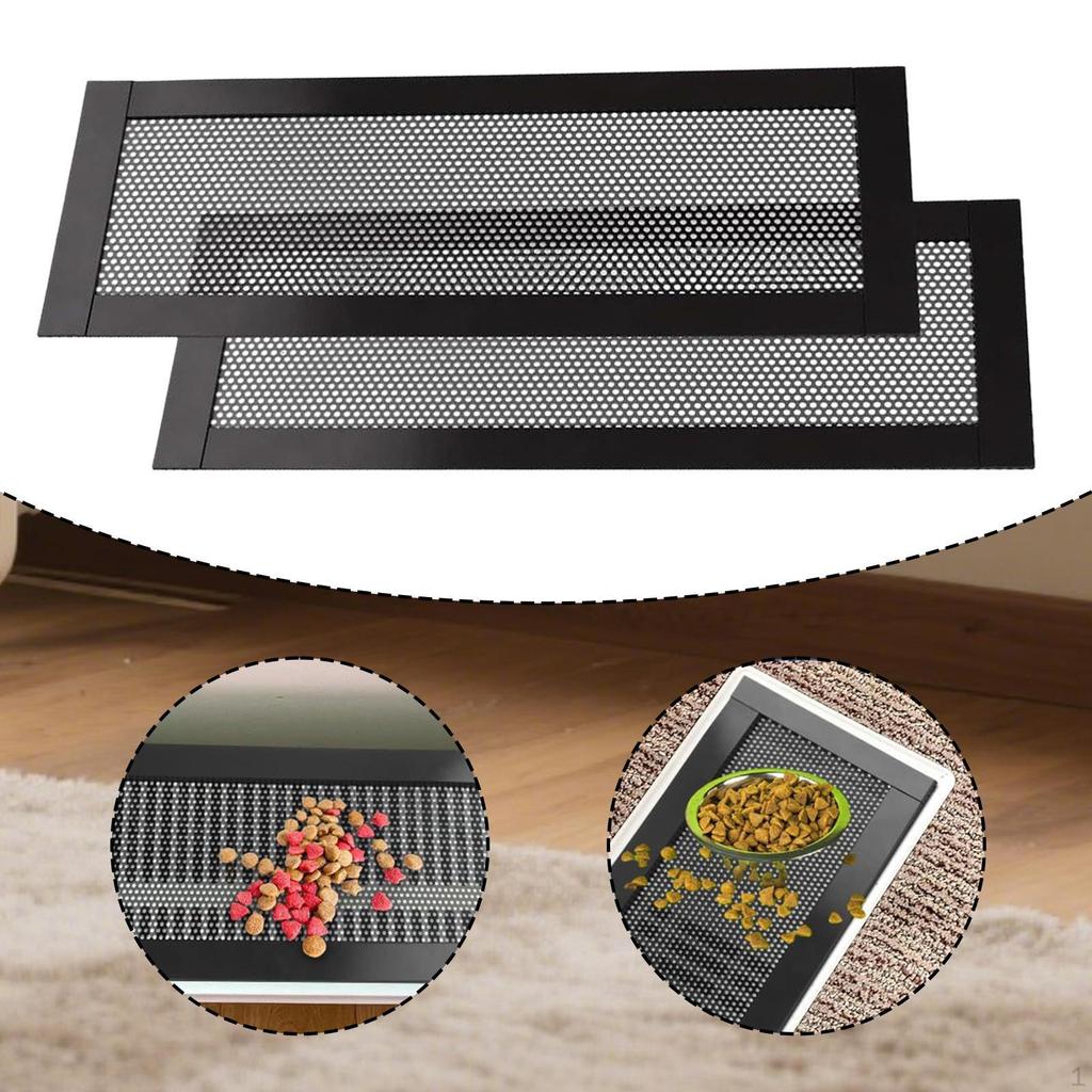 Floor Ventilation Grille Cover, Mesh Air Outlet PVC, Dustproof, for