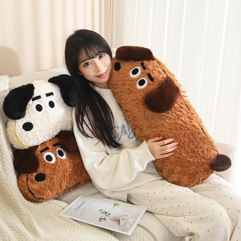 Puppy Long Throw Pillow Girls Sleeping Plush Throw Pillow Home Sofa Decoration Throw Pillow Wholesale