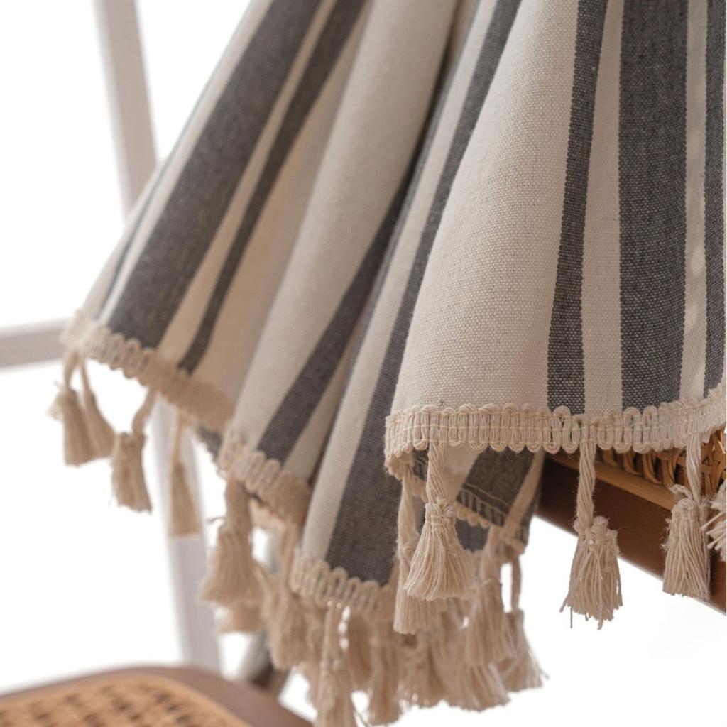 Curtains Striped Yarn-dyed French Curtains Finished Kitchen Curtains Bay Window Curtains Semi-blackout