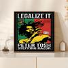 Bob Marley One Love Reggae Music 5D Diy Diamond Painting Round Diamond Diy Frameless Holiday Artwork Suitable For Home Office Wall Decoration
