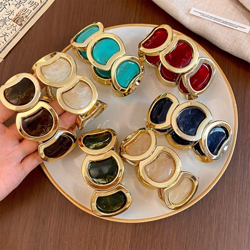 Geometric Links Women's Stretch Bracelet Stretch Fit Vintage Bangle Acrylic Bracelet  Daily Outfits
