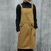Oljetålig Servitörsarbetsförkläde med Ficka för Café Salong Nagelsalong Smutsavvisande Korsrygg Kvinnors Köksförkläde för Matlagning Bakning