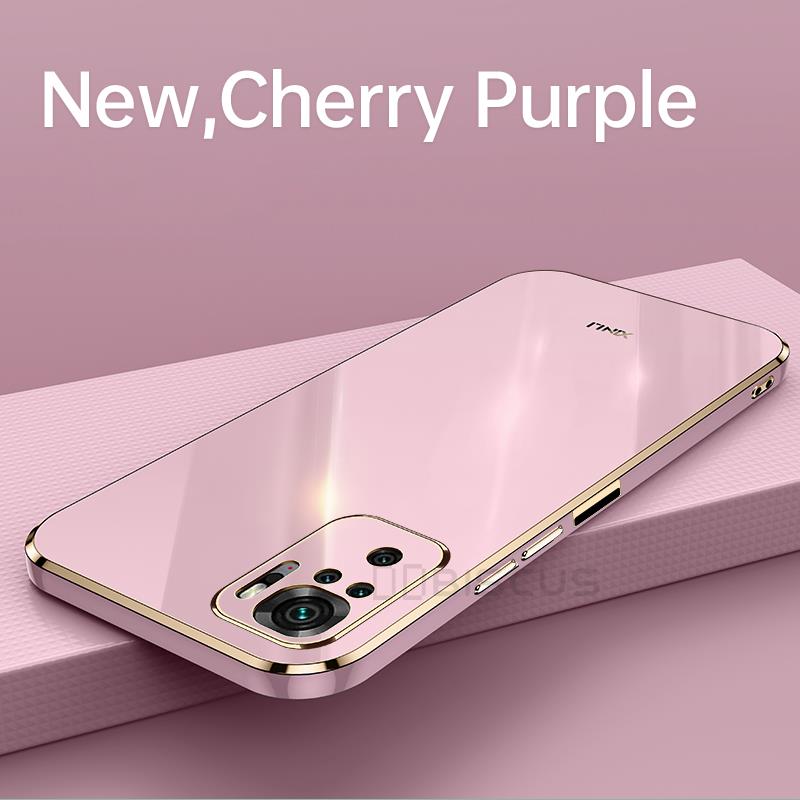 Case For Xiaomi Redmi Note 10 Pro 10S 7 8 8T Redmi Note 11 Pro 5G 11S Redmi 12 13C 12C A2 10C 9C A1 9A 9 Luxury Plating Silicone